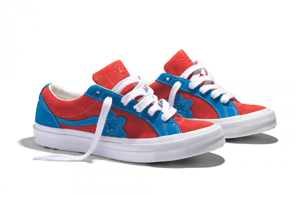 golf le fleur shoes red and blue