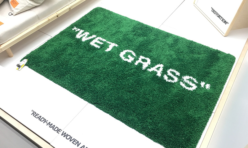 IKEA MARKERAD WET GRASS ラグ Virgil Abloh カーペット