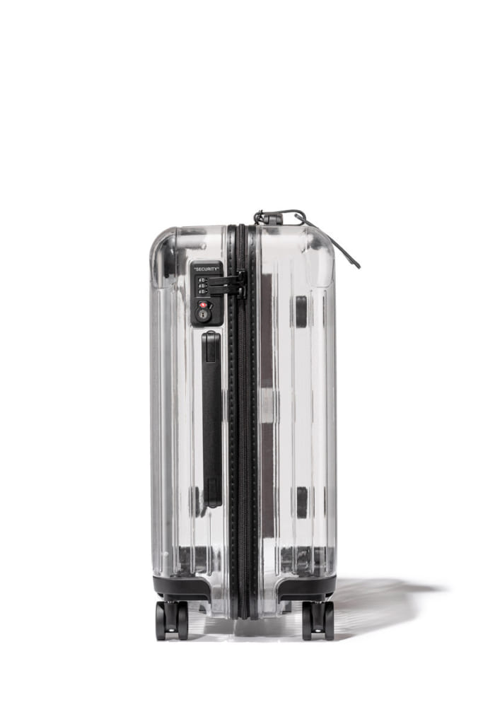 オフ-ホワイト x リモワが透明のコラボスーツケースを発表 