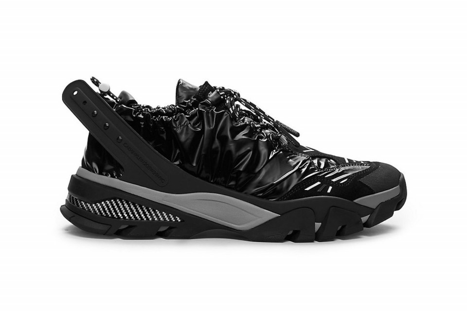 Calvin Klein カルバンクライン Drawcord Athletic Sneaker ドローコードローカットスニーカーシューズ ブラック