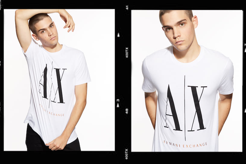 A|X ARMANI EXCHANGEが<br>90年代のロゴTシャツを復刻販売