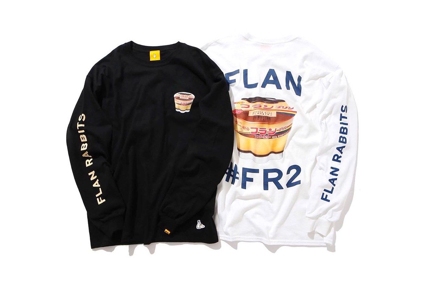 FLAN collaborationwith#FR2 プリン ラビット Tシャツ