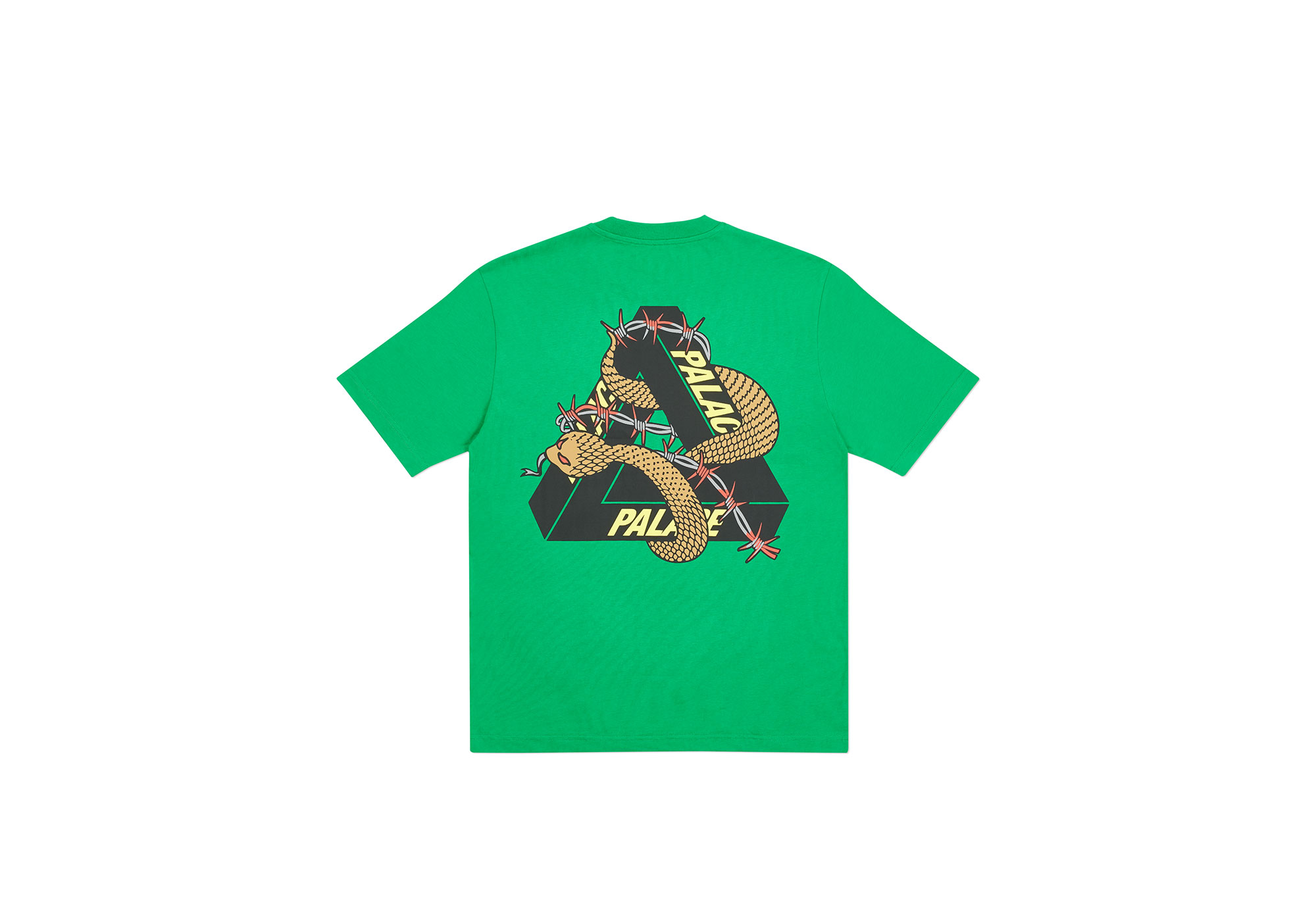 三角ロゴに蛇と有刺鉄線 PALACE「HESH MIT FRESH」Tシャツ発売
