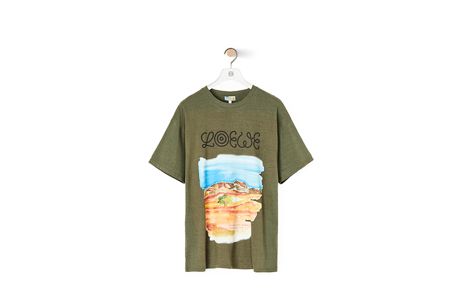 7つの地を水彩画に落とし込んだLOEWE新作Tシャツ発売 | HIGHSNOBIETY 