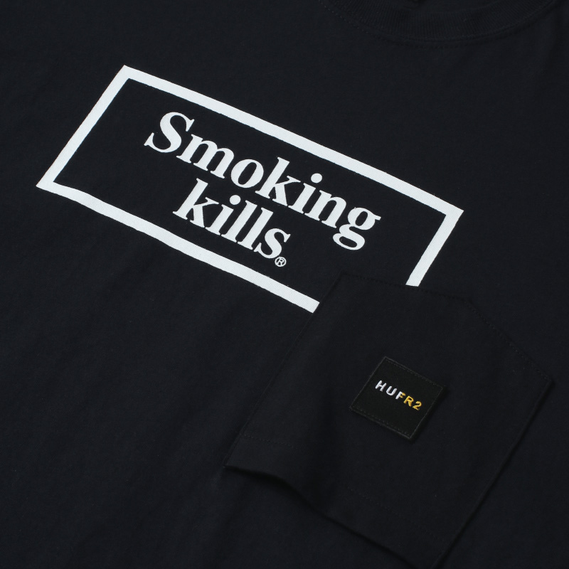 HUF×#FR2 Smoking kills POC LongsleeveTEE