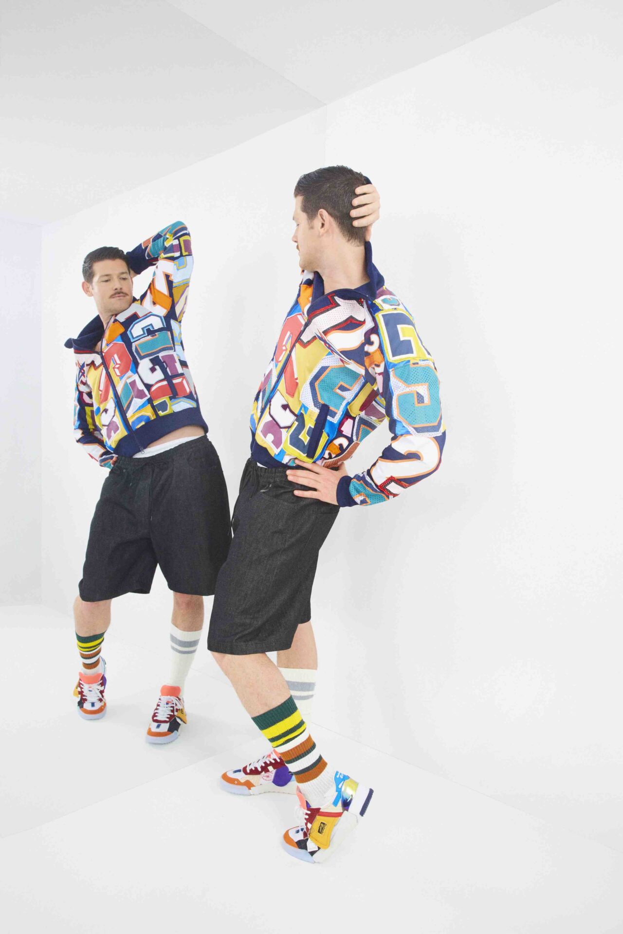 ☆最終価格☆FURUGI-NI-LACE/フルギニレース☆パッチワークポンチョ Onitsuka Tiger、2020年秋冬コレクションからパッチワーク