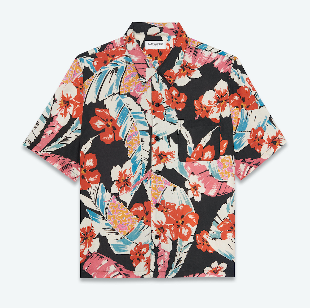 SAINT LAURENT、2021年春夏メンズコレクションの新作ハワイシャツ発売