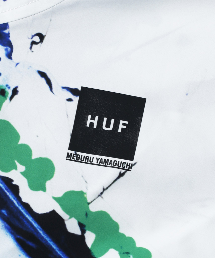 HUF  Meguru Yamaguchi スウェット ハフ コラボ 　黒　L