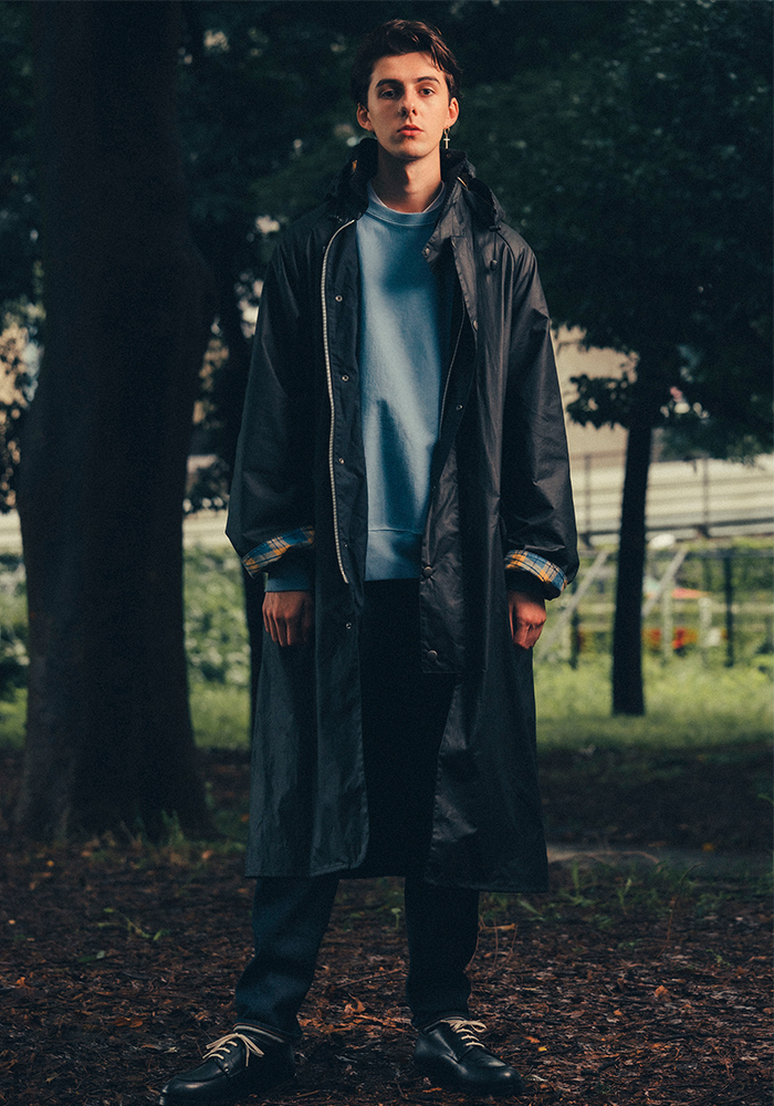 barbour×unused 別注 Burghley Riding Coat-