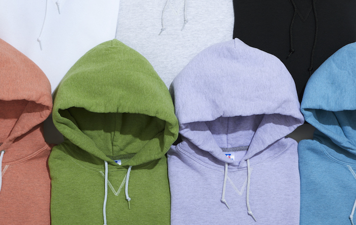 ユナイテッドアローズ＆サンズ 7色のRUSSEL ATHLETIC別注アイテム発売