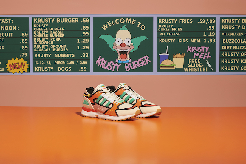 adidas新作シューズ ザ・シンプソンズからKRUSTY BURGERが登場 