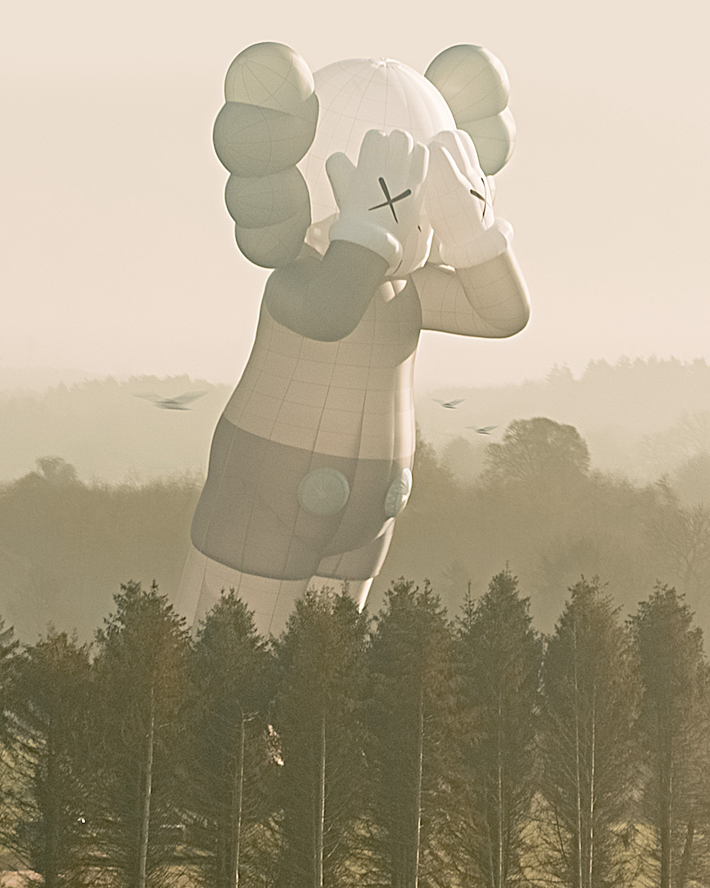 KAWS HOLIDAY 世界最大級の熱気球でワールドツアー KAWS記念アイテムも