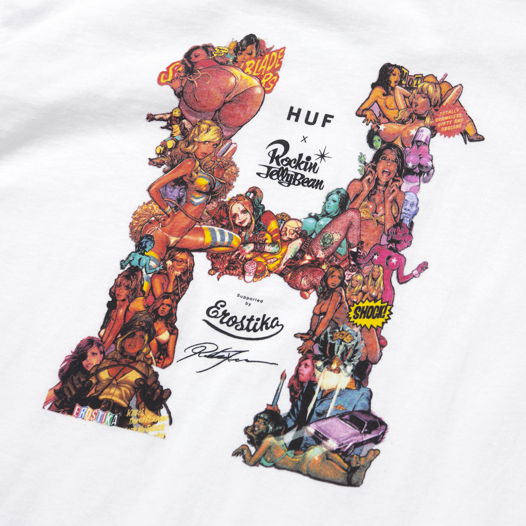 HUF(RJB CLASSIC H S/S TEE) ロッキン・ジェリー・ビーン - Tシャツ