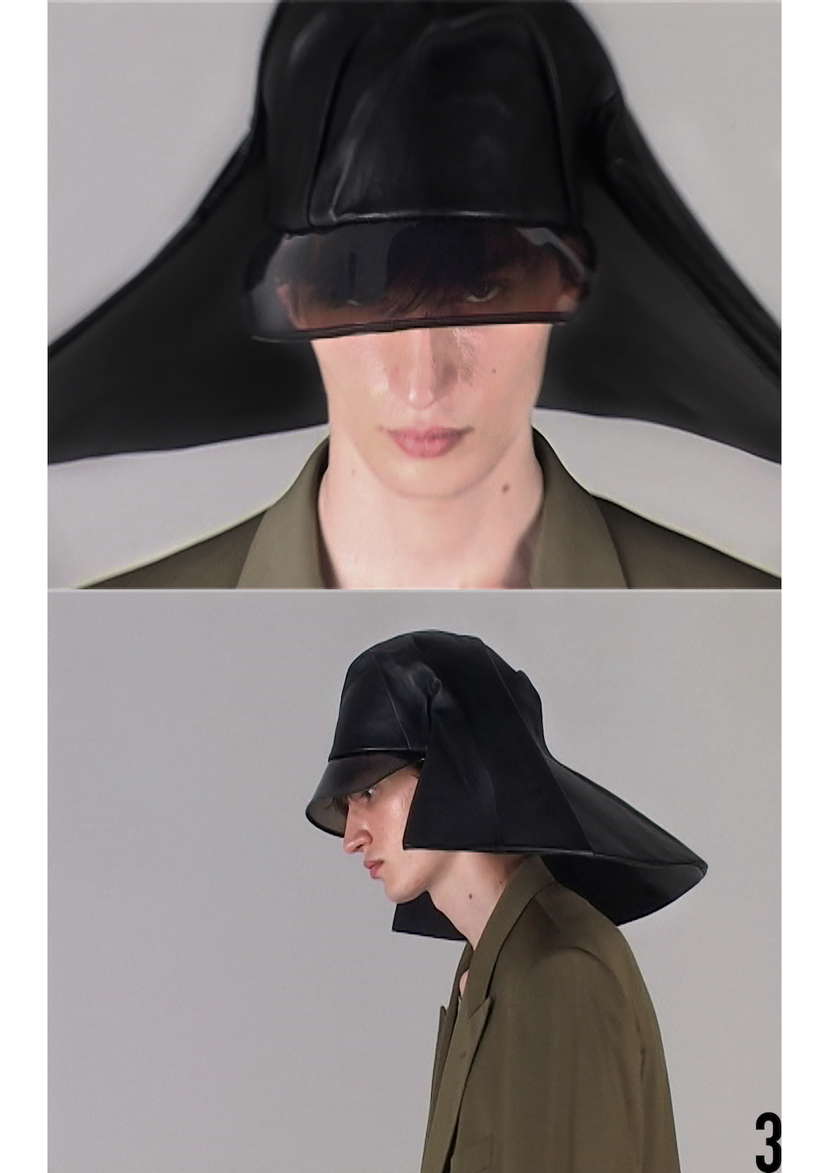 HIZUME ヒヅメ ベレー帽 帽子 黒