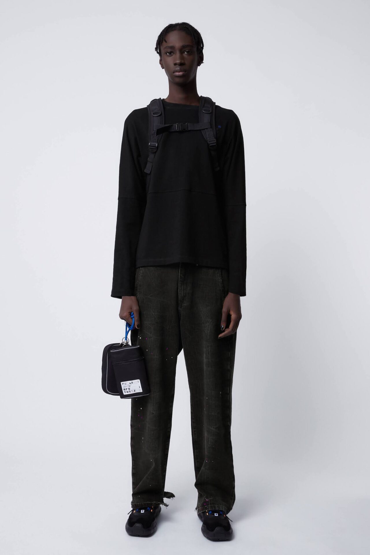 ZARA × ADERERROR コラボ ニット セーター ブラック XL 中古・古着通販】ZARA (ザラ) ADER error (アーダーエラー