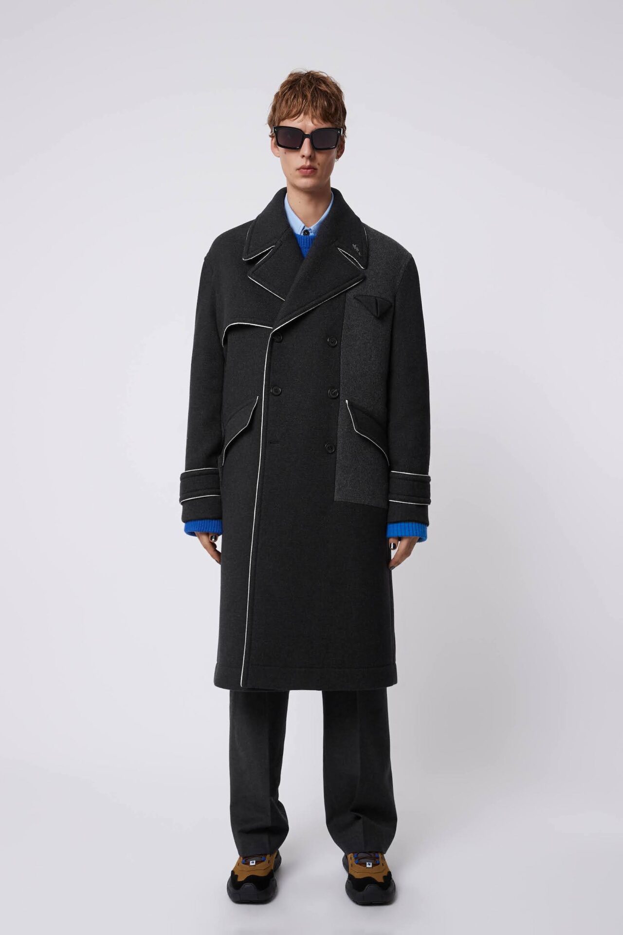 ADER ERROR アーダーエラー　ZARA コート　ブラック ZARA×アーダーエラー第2弾、アウターやバッグを発売 メタバース