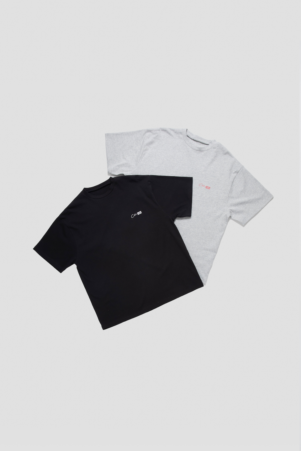 Tシャツ/カットソー(半袖/袖なし)2 PACK T-SHIRT ADDITION X CDL BLACK&GREY