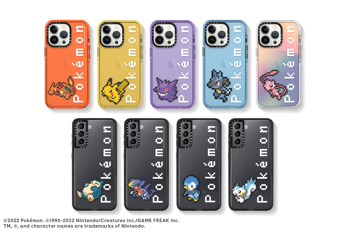 CASETiFY & POKMON 】ポケモンのコラボスマホケースブラック - iPhone 