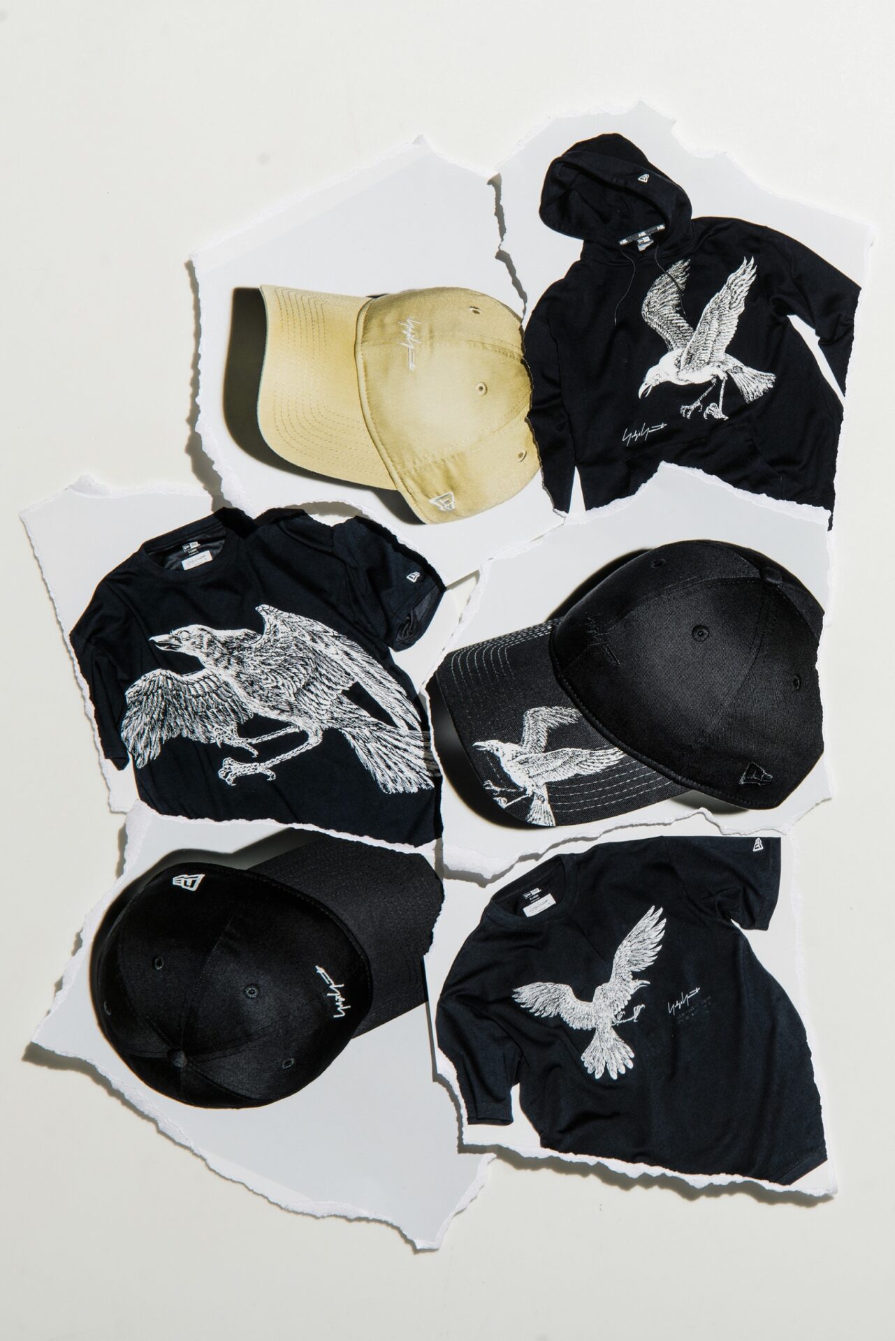 か*ぷ様 ヨウジヤマモト NEW ERAコラボカラス刺繍 ナイロンジャケット X か*ぷ様 ヨウジヤマモト NEW ERAコラボカラス刺繍 ナイロンジャケット X