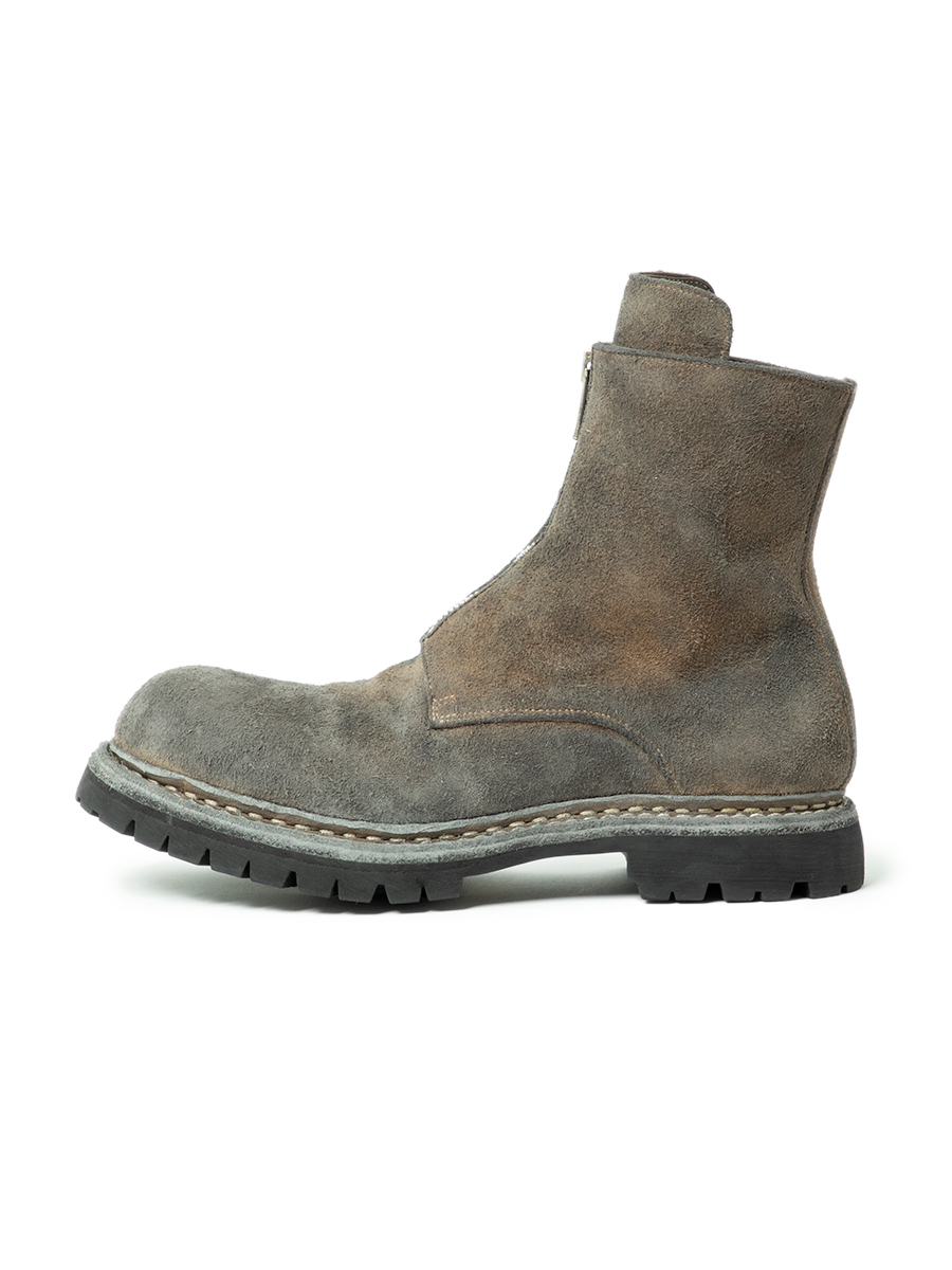 メンズGUIDI nonnative 42 CENTER ZIP BOOTS GRAY