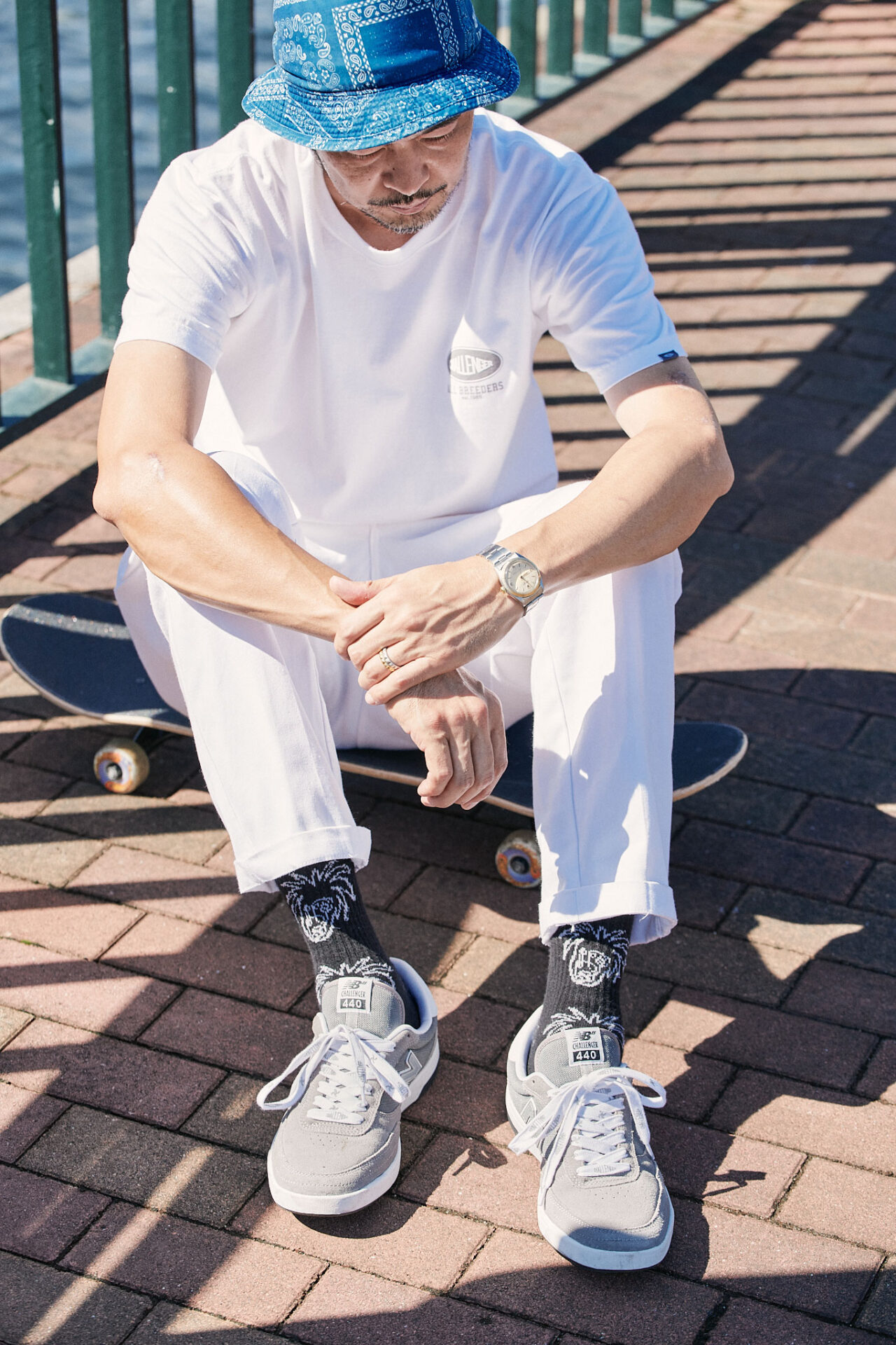 【未使用】new balance × CHALLENGER/ニューバランス×チャレンジャー NM440CHA/27.5 /080 チャレンジャー × ニューバランス ヌメリック ホワイト