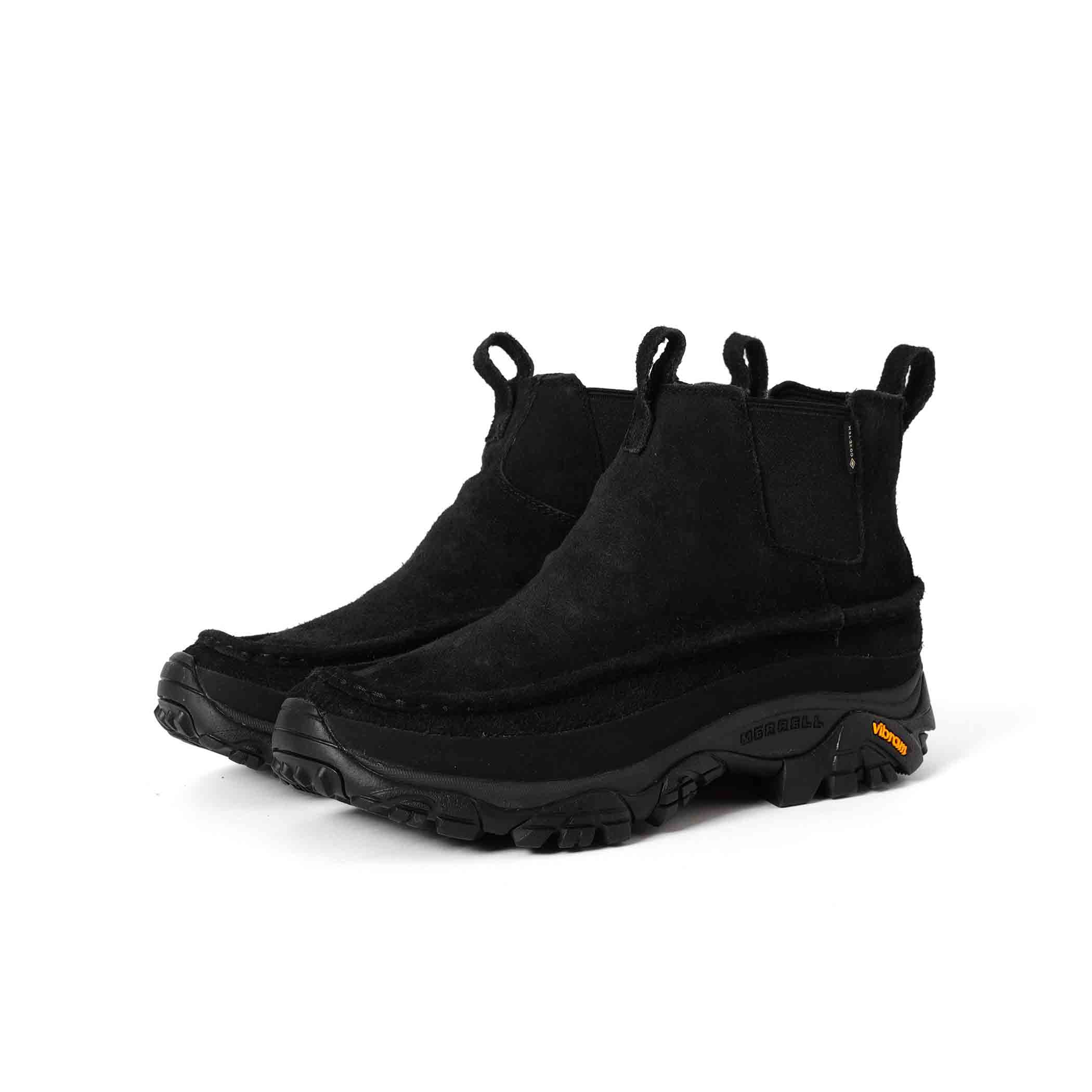 BEAMS × MERRELL、別注コラボ ブラックスエードのチェルシーブーツ誕生