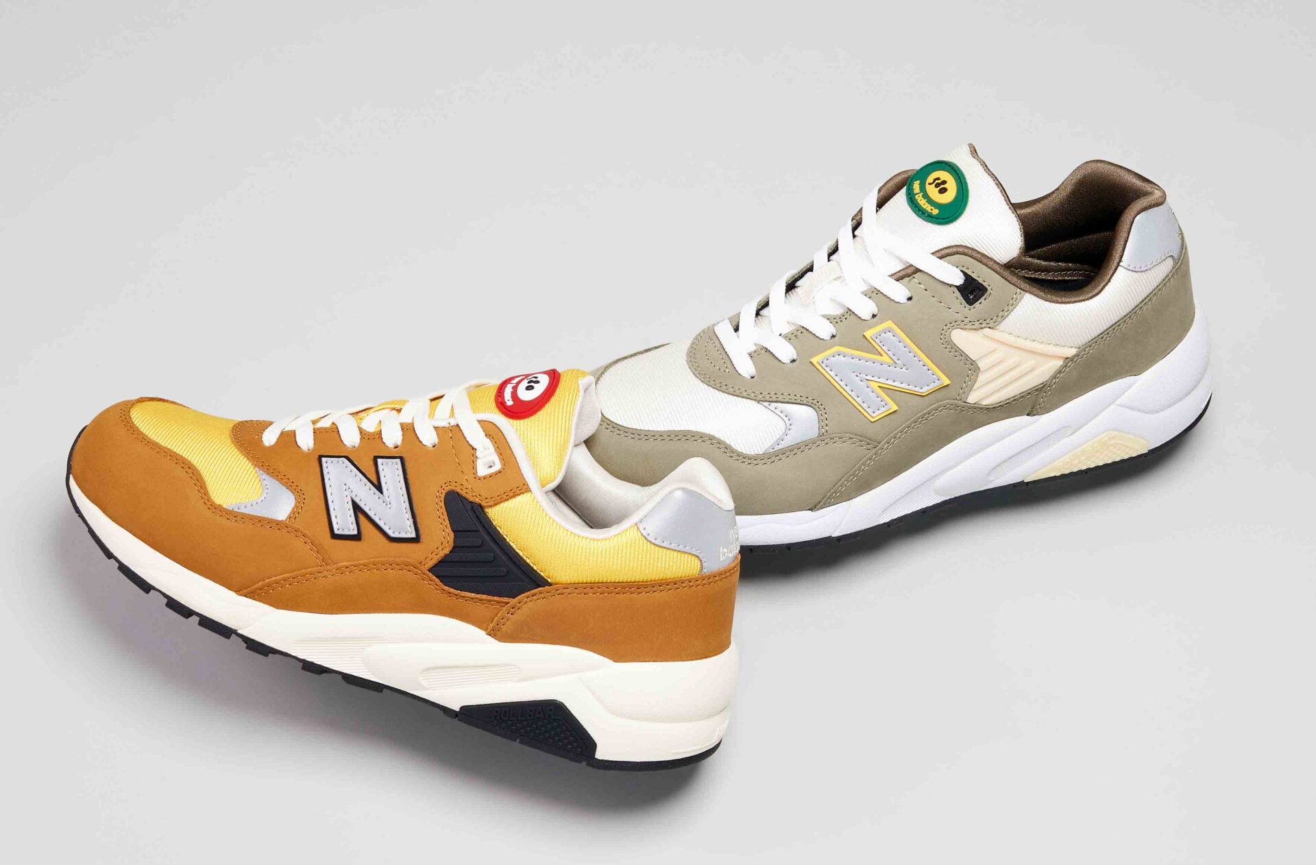 New Balance 580 グレー/ホワイト/イエロー New Balance、「580」人気過去カラーウェイから採用の新色登場