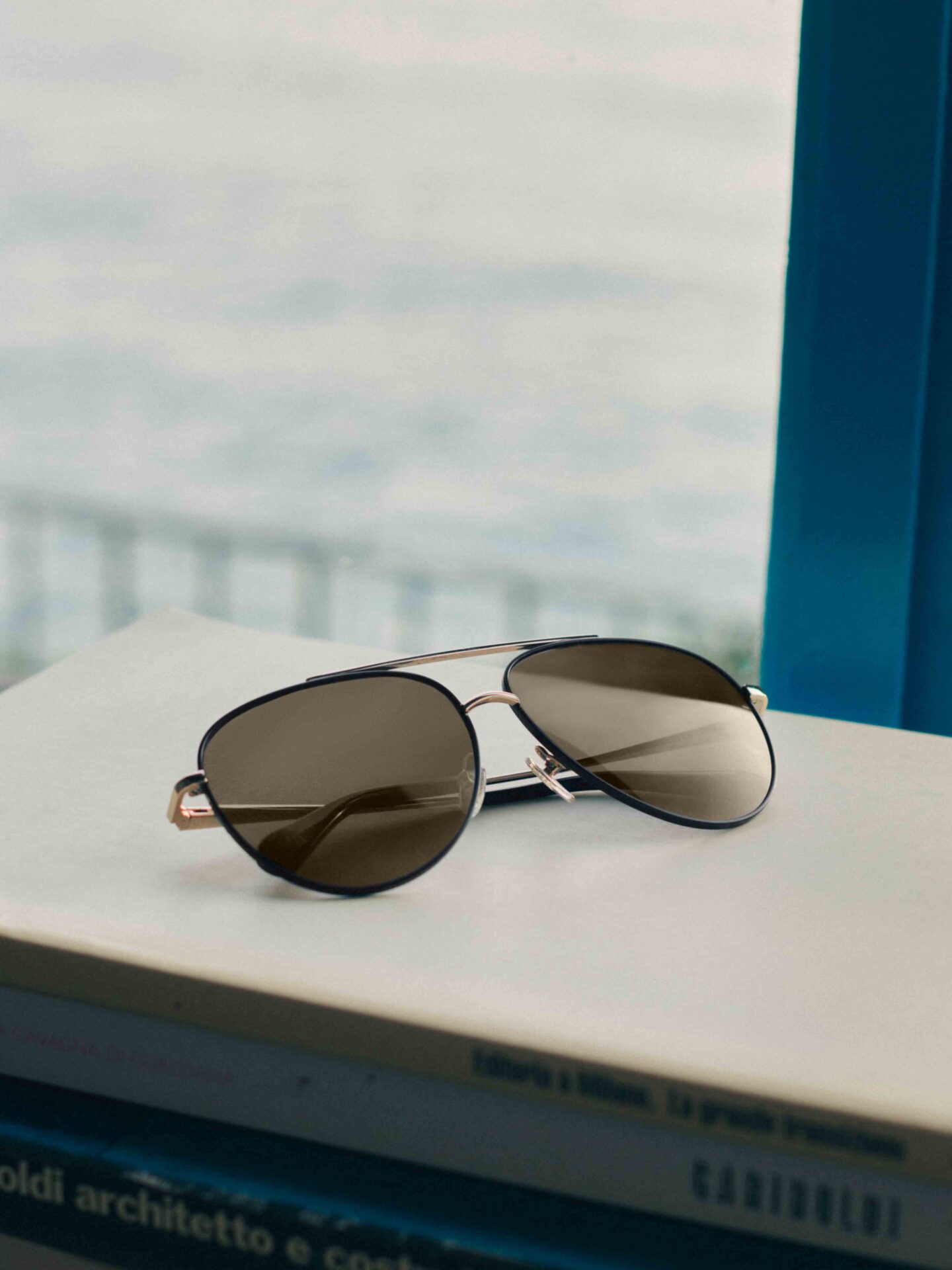 COS × LINDA FARROW サングラス ラウンドシェイプ ケース付き COS