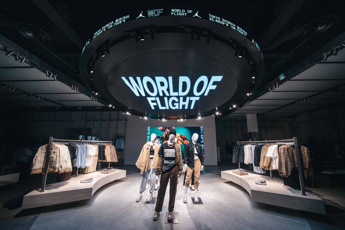 日本初のジョーダンストア 「JORDAN WORLD OF FLIGHT SHIBUYA