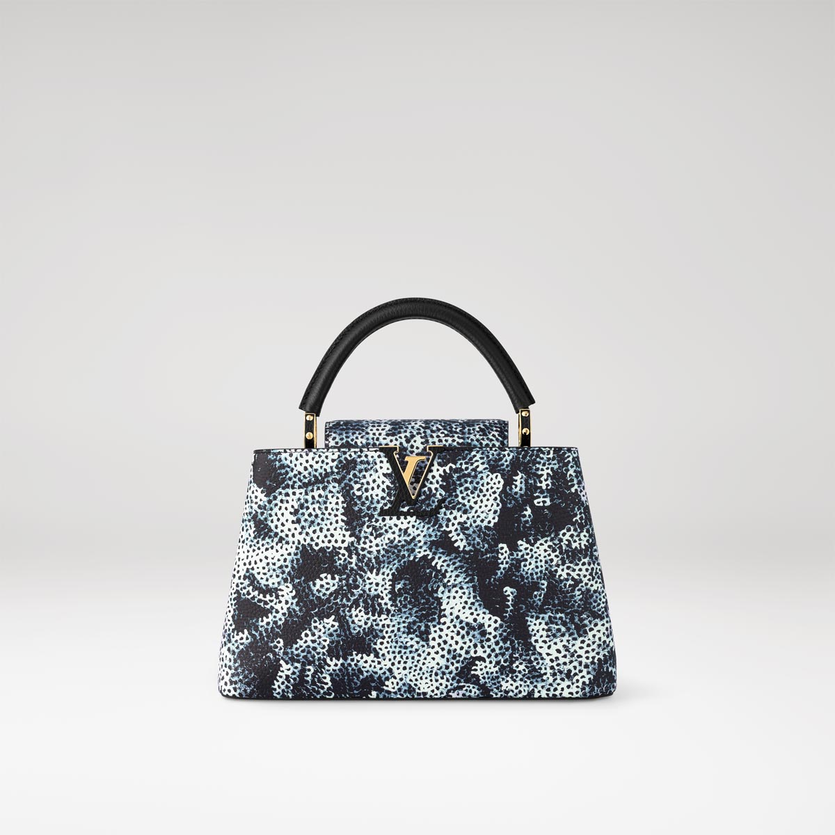 Louis Vuitton x Yayoi Kusama Capucines MM Black in Taurillon Bull Calfskin  Leather with Silver-tone - US
