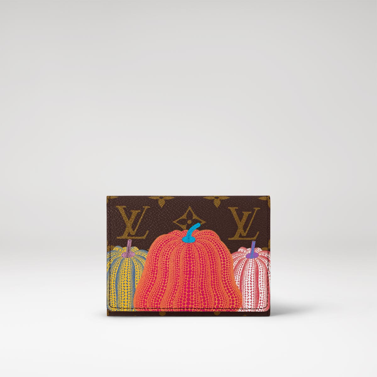 Louis Vuitton Romy Card Holder Yayoi Kusama Pumpkins Monogram Canvas Print  2177372