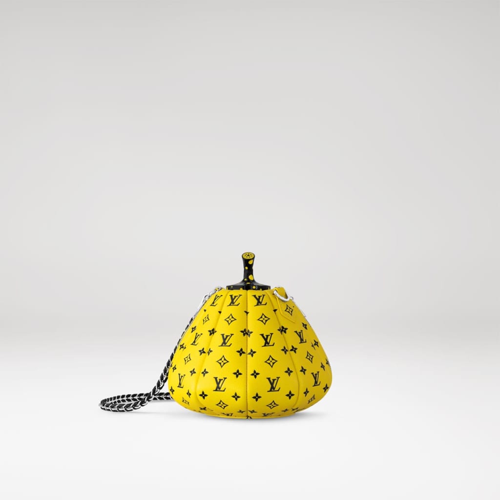 Louis Vuitton X Yayoi Kusama Pumkin Bag In Yellow And Black Monogram Empreinte Highsnobiety