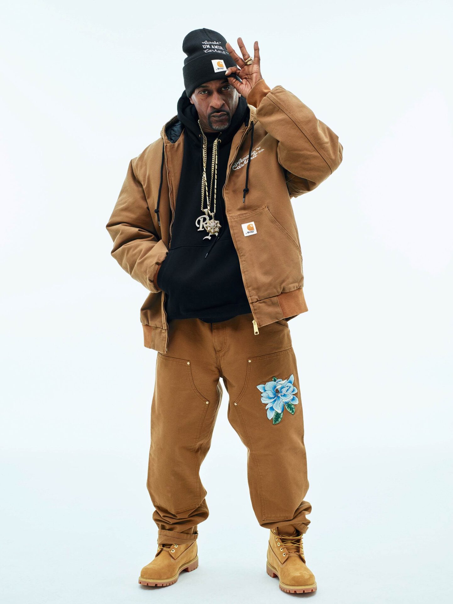 Carhartt WIP × Awake NY、フラワーモチーフの新作コラボアイテム発売