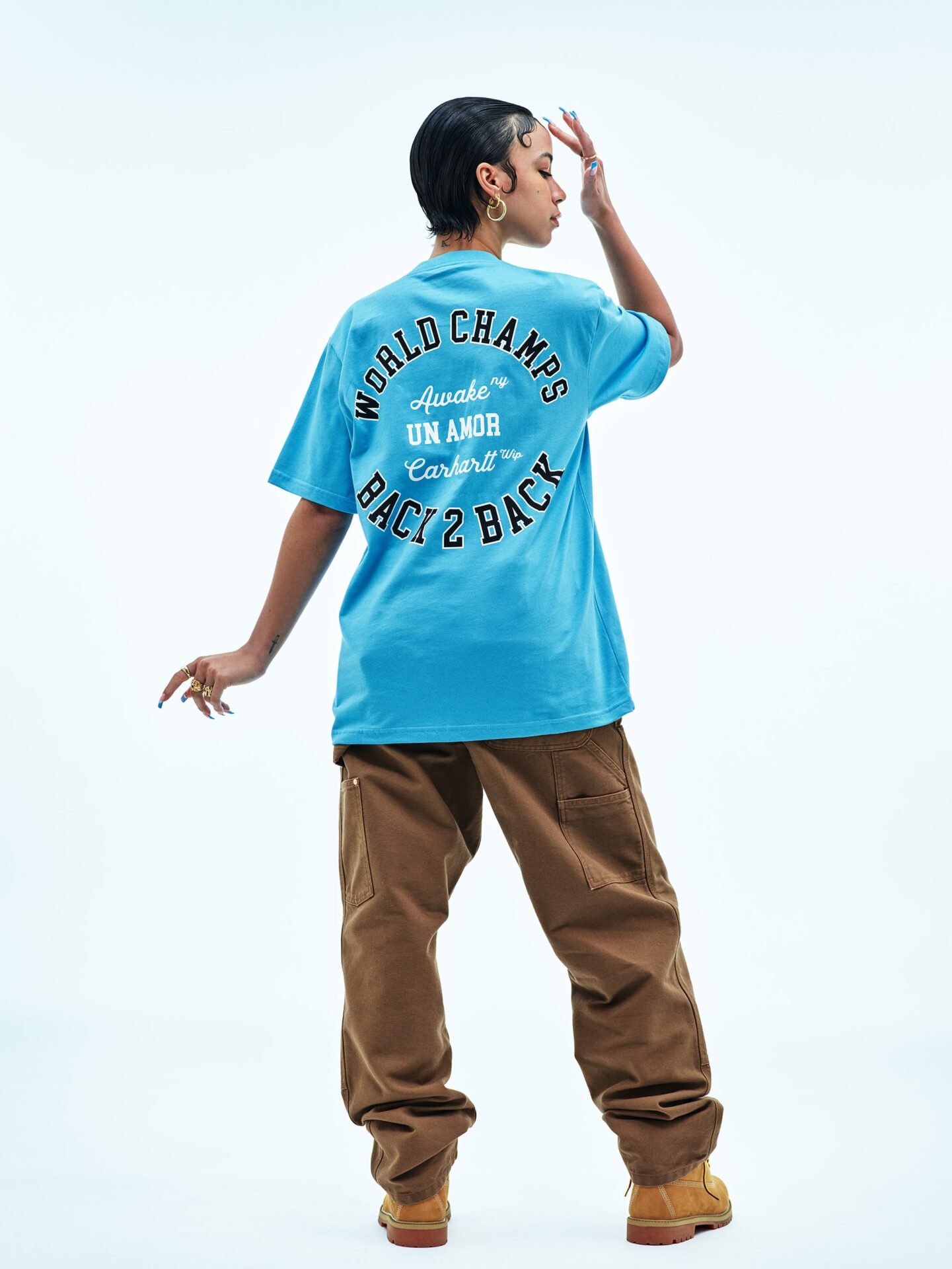 Carhartt WIP × Awake NY、フラワーモチーフの新作コラボアイテム発売