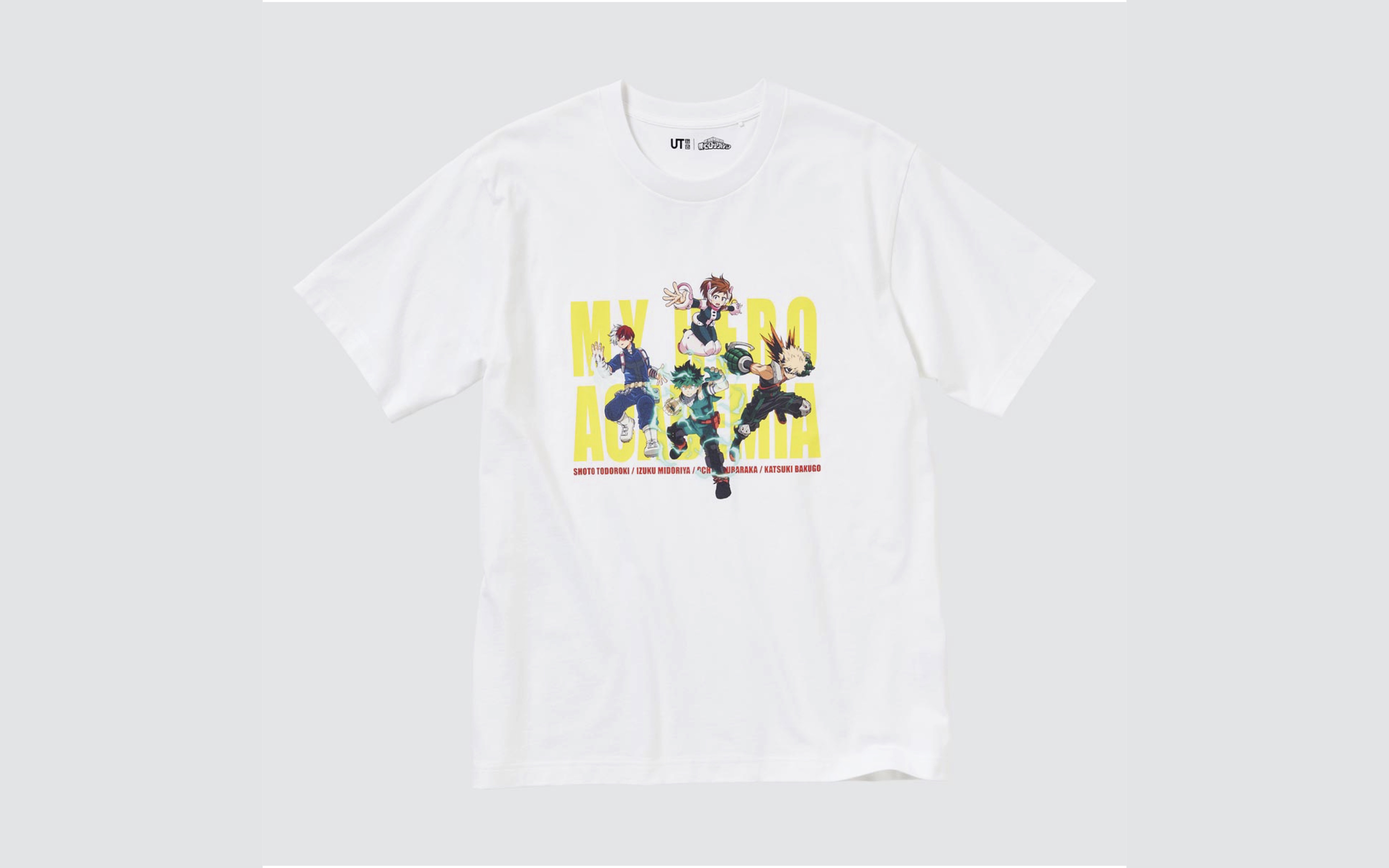 UNIQLO UT ×『僕のヒーローアカデミア』コラボTシャツ発売