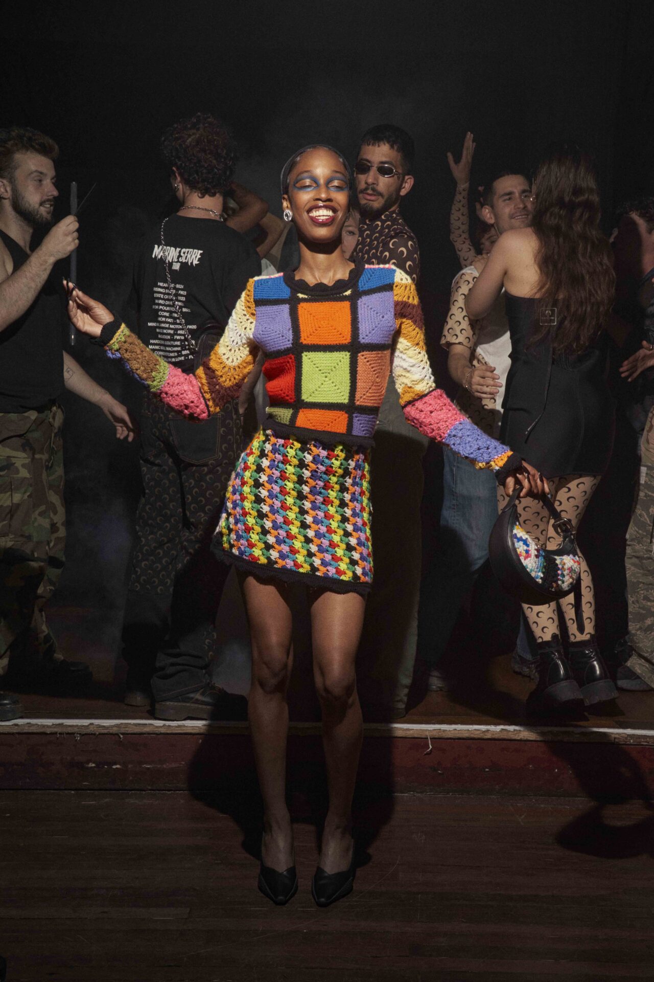 MARINE SERRE トップス　XS 新品未使用 未使用】Marine serre/マリーンセル【25SS】REGENERATED GRAPHIC T