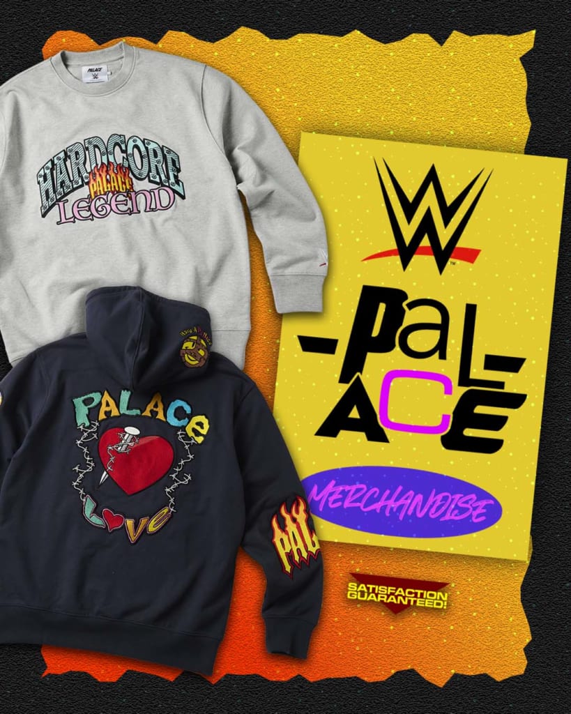 PALACE × WWE、レスラーを讃えるカジュアルコラボアイテム発売 ...