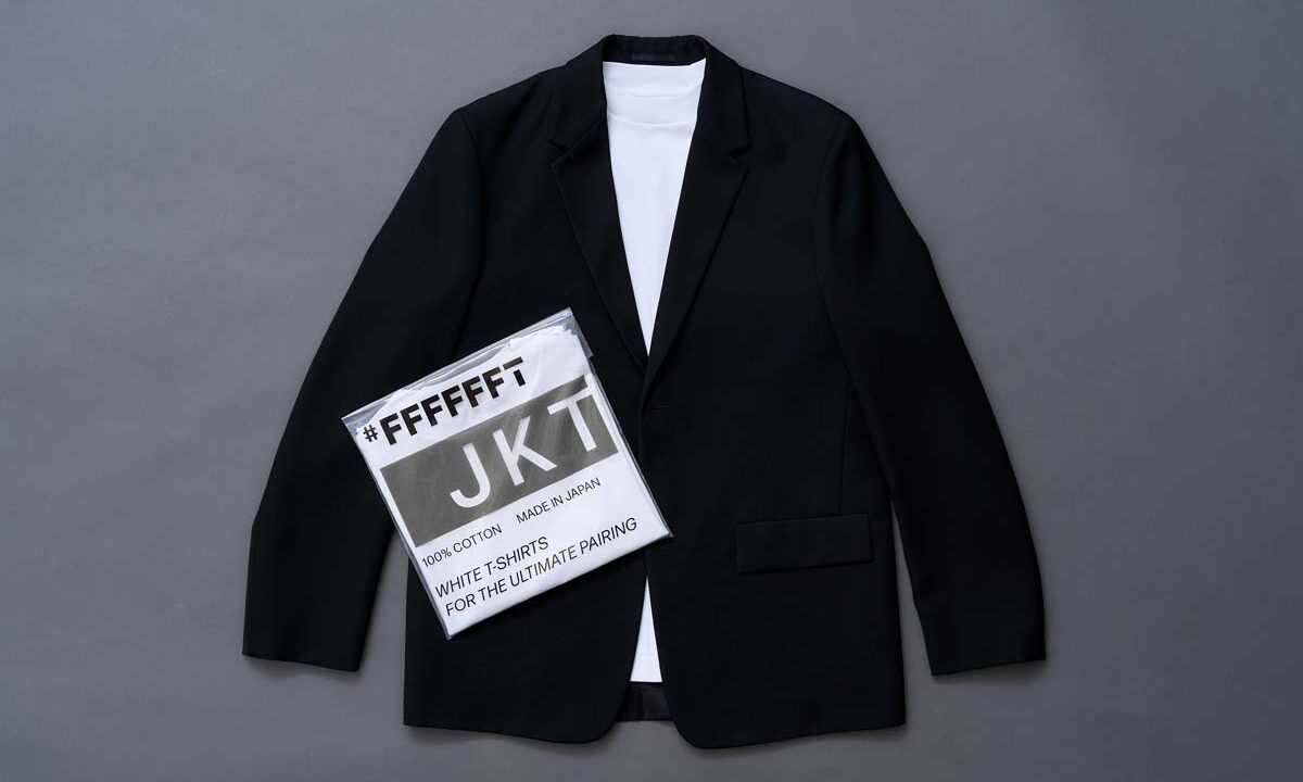 #FFFFFFT、ジャケットに合わせたドレスTシャツ発売