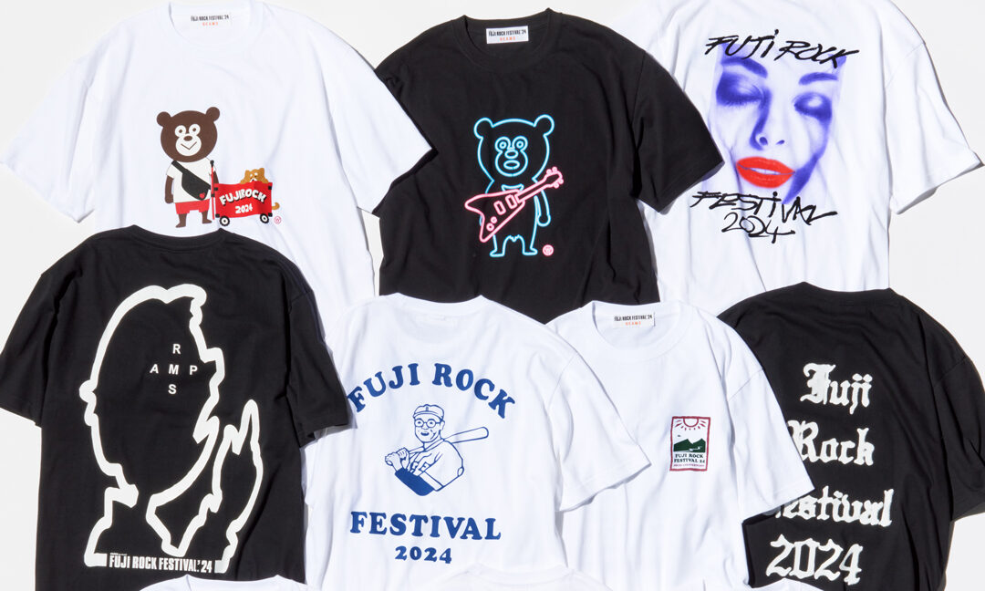 FUJI ROCK FESTIVAL’24 × BEAMS、オフィシャルTシャツ登場