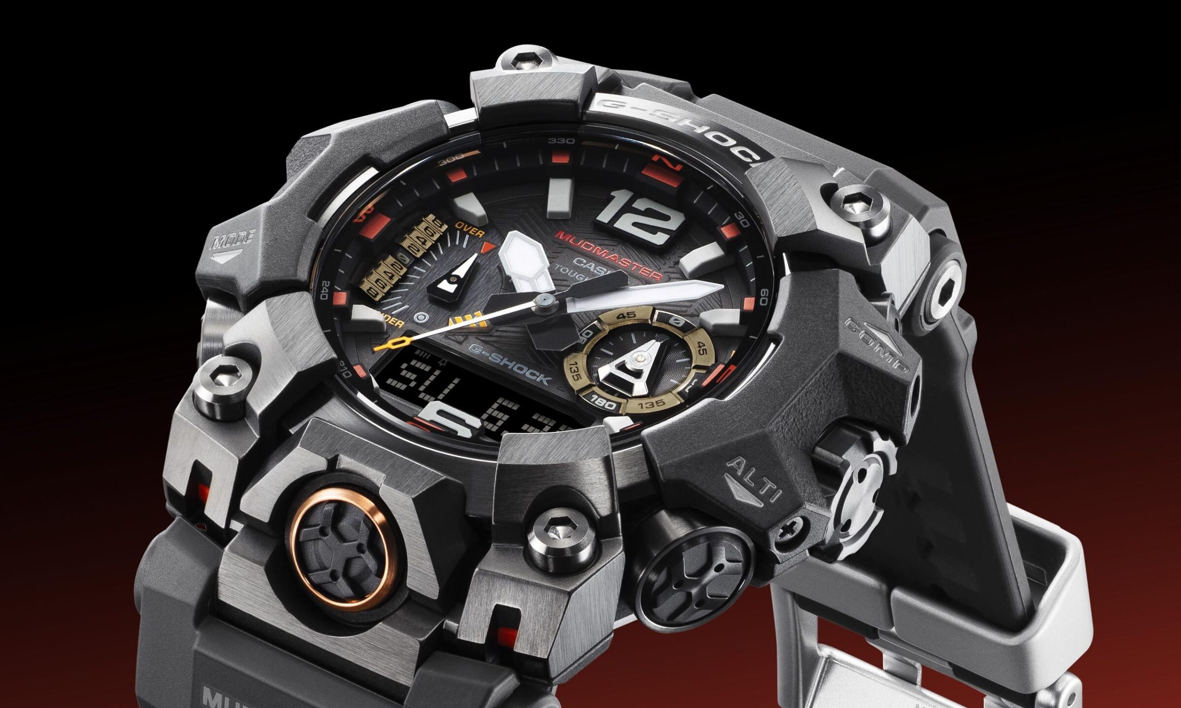 G-SHOCK、「MASTER OF Gシリーズ」登場。ブラックボディに鮮やかなエマージェンシーカラー