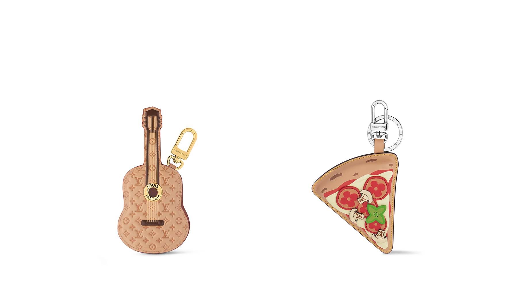 LOUIS VUITTON、新作バッグチャームとキーホルダー発売。食とウエスタンをプレイフルなデザインに