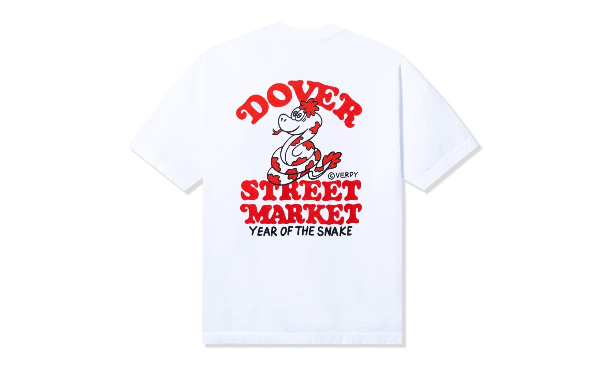 DOVER STREET MARKET × VERDY、2025年の干支「蛇」を描いたコラボTシャツ発売