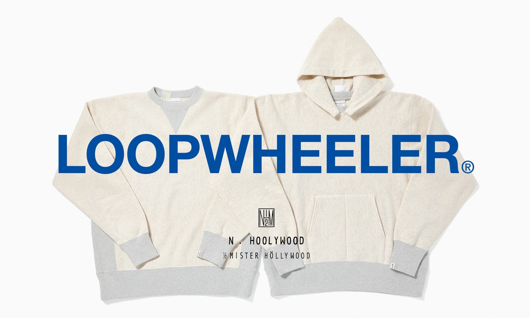 N.HOOLYWOOD TPES × LOOPWHEELER、約100年前のヴィンテージの起毛機を再稼働させた吊り編みスウェットを製作