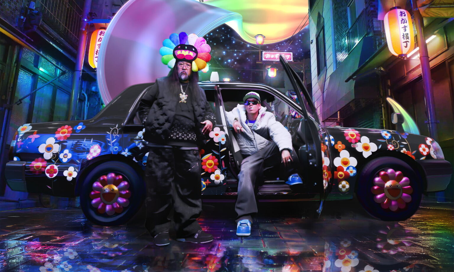 村上隆手がけた「End of the World」1stアルバムアートワークの