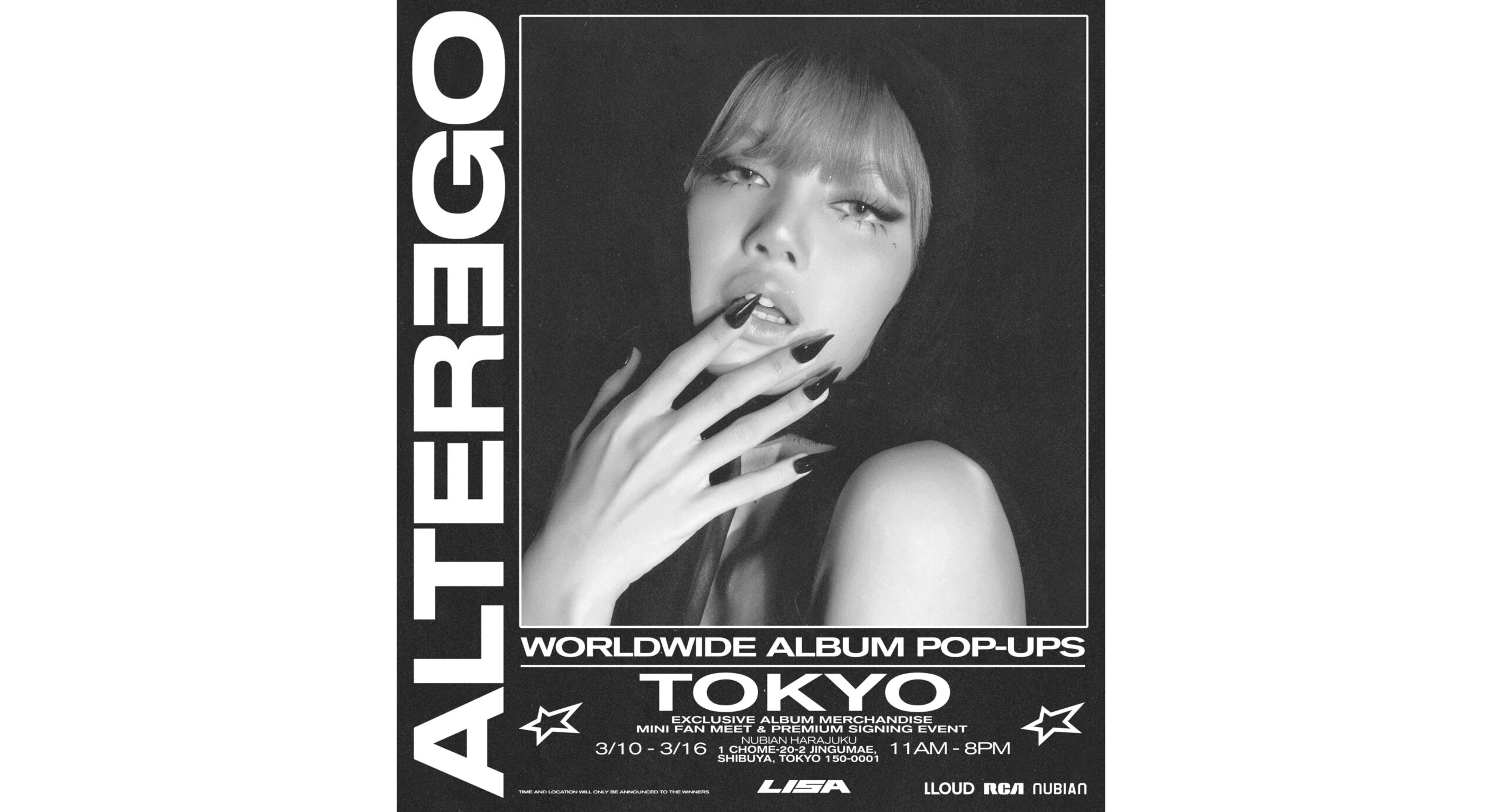 LISA、ソロデビューアルバム「ALTER EGO」発売を記念したポップアップストアをNUBIAN HARAJUKUで開催