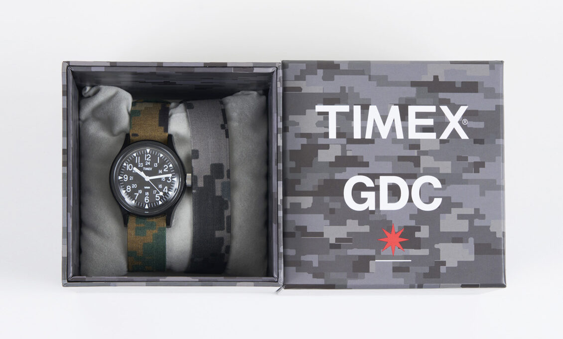 GDC × TIMEX、チームアップモデル発売。名作「キャンバー」をアーバンミリタリーな装いに