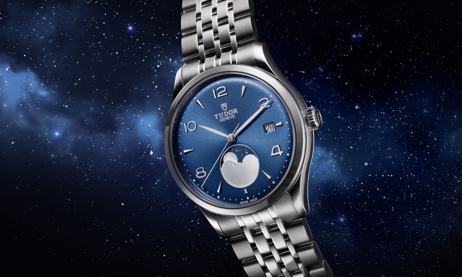 TUDOR、ブランド初のムーンフェイズモデル「チューダー 1926 ルナ」を発売。月の満ち欠けを刻む