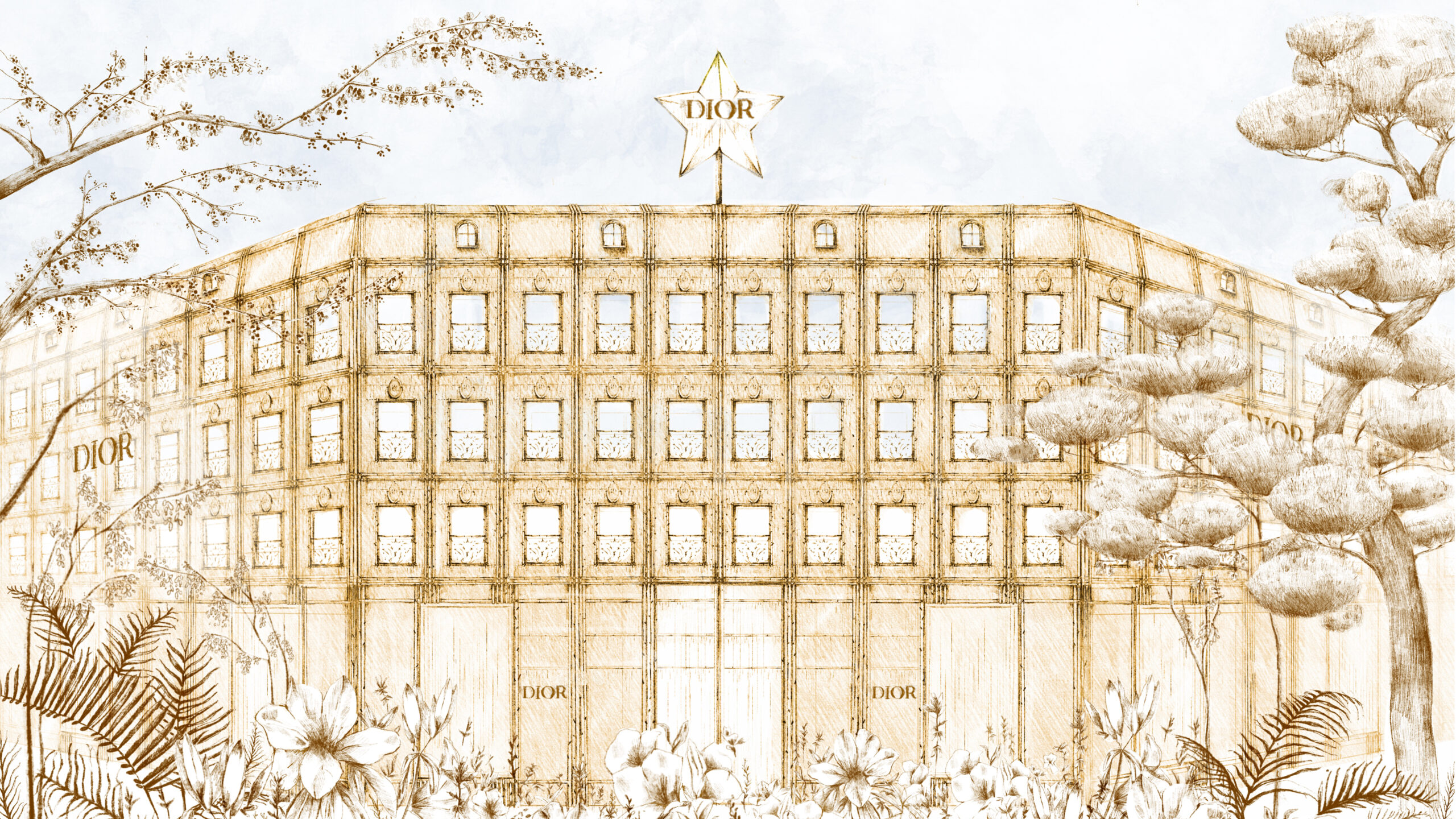 「ディオール バンブー パビリオン」が東京・代官山にオープン。パリ本店を再解釈した建築