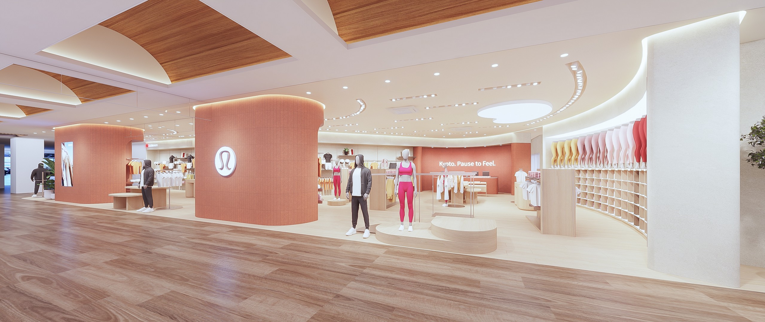 lululemon、京都初ストアオープン。日本で初めての新ストアデザインに京都の雰囲気を融合