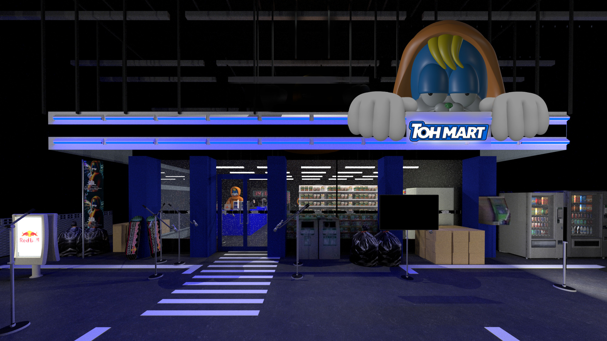 ⾳を⽴てなければ全商品“盗める”コンビニ「盗-TOH- Energized by Red Bull」が開催